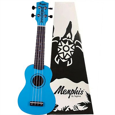 Ukulele Memphis By Tagima Soprano HONU Acústico Azul (BDL)