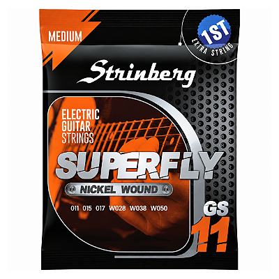 Jogo De Cordas Para Guitarra Strinberg 011 Gs11