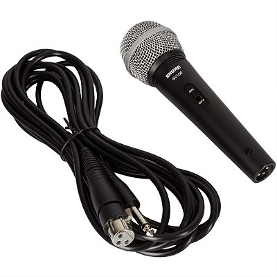Microfone Unidirecional Dinâmico Shure Profissional SV-100