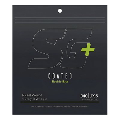 Encordoamento Para Baixo 4 Cordas 040 SG Coated Revestida