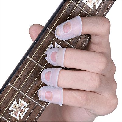 Protetor De Dedo Dedeira Silicone Para Instrumentos Musicais