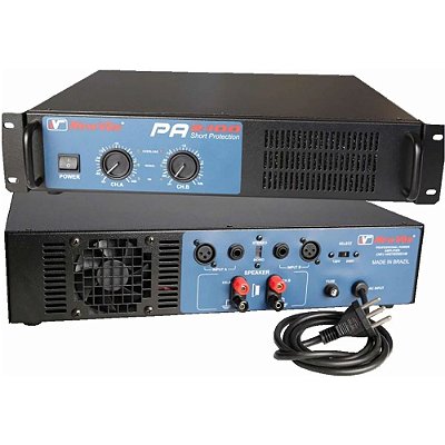 Amplificador Potencia Musical Pa 2400 p/ Audio Profissional