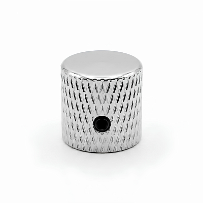 Knob Flat Top De Metal Cromado Para Guitarra e Contra Baixo