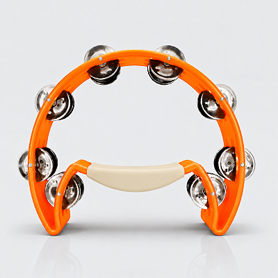 Pandeirola Meia Lua Liverpool Laranja Neon Profissional