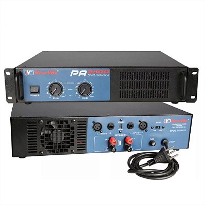 Amplificador de Potencia PA2800 Audio Profissional New Vox
