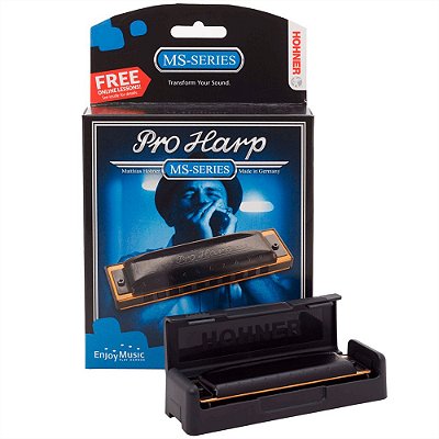 Gaita De Boca Harmonica Diatonica Hohner Pro Harp Em Dó