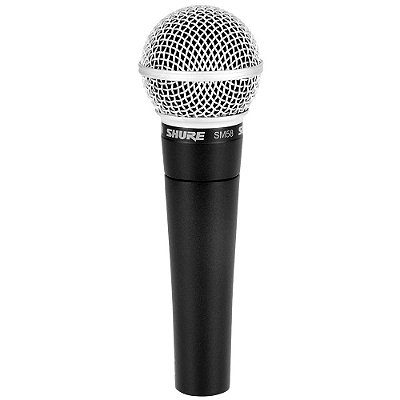 Microfone Shure Profissional Unidirecional Dinâmico SM58-LC