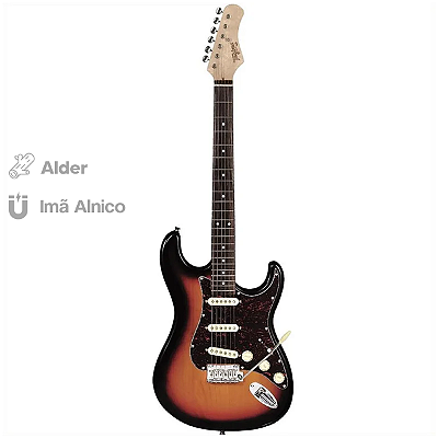 Guitarra Stratocaster Tagima T-635 Sunburst Classic Series