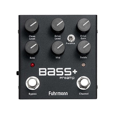 Pedal De Efeito Pré Amplificador Bass+ Fuhrmann Para Baixo BA-01