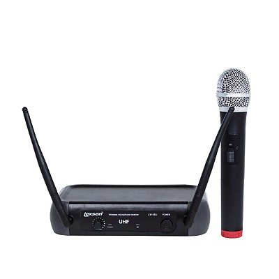 Sistema Wireless Microfone Sem Fio Uhf Lexsen Frequência Fixa LM-58U