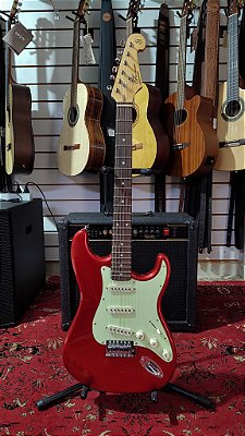 Guitarra SX SST62+ Stratocaster Vermelha
