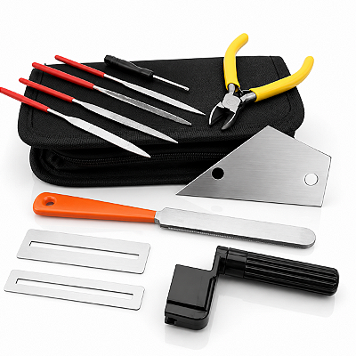 Kit De Ferramentas Para Manutenção e Limpeza Luthieria Portátil