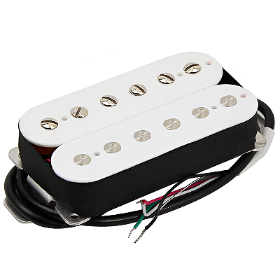 Captador Fleor Humbucker Alto Ganho Cerâmico Branco Pos. Braço