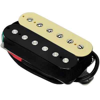 Captador Fleor Humbucker High Gain Cerâmico Zebra Pos. Braço