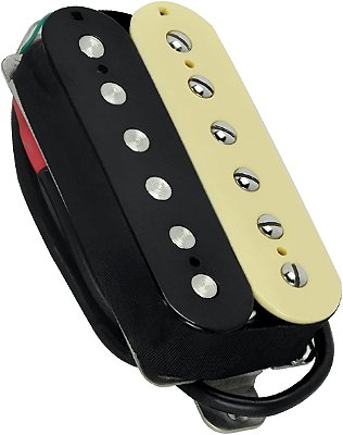 Captador Fleor Humbucker Zebra PAF Para Guitarra Posição Braço Alto Ganho