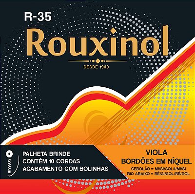 Encordoamento Rouxinol Viola Máxima R-35 Cebolão Em Mi