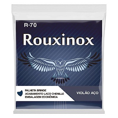Jogo De Cordas Violão Aço 011 Rouxinox Com Chenille R-70