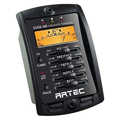 Pré Amplificador Artec Para Violão Folk e Violão 4 Bandas Com Afinador