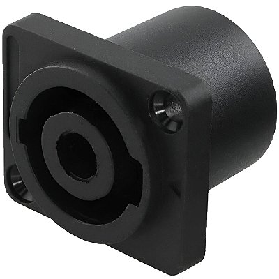 Conector Speakon Speaker Painel Fêmea Quadrado Profisisonal 4 Polos
