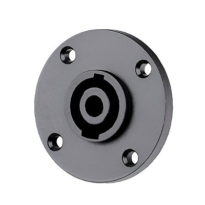 Conector Speakon Speaker Fêmea Redondo 4 Polos Para Painel