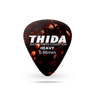 Palheta Avulsa Celulóide Thida Para Guitarra Heavy 0.96 mm