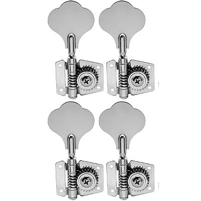 Tarraxas Cromadas Para Contra Baixo Jazz Bass 4 Cordas Em Linha