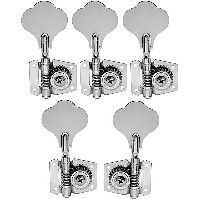 Tarraxas Cromadas Para Contra Baixo Jazz Bass 5 Cordas 4x1