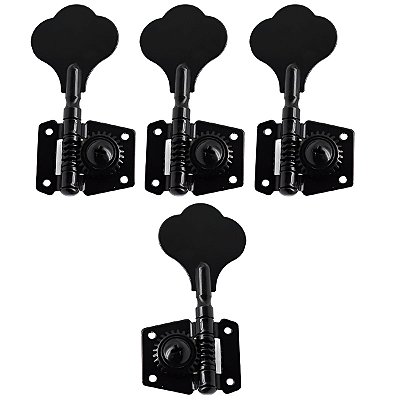 Tarraxas Pretas Para Contra Baixo Jazz Bass 4 Cordas 3x1
