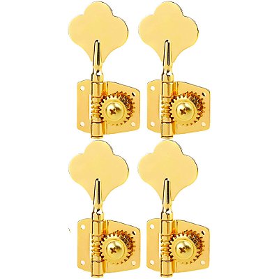 Tarraxas Douradas Para Contra Baixo Jazz Bass 4 Cordas Em Linha