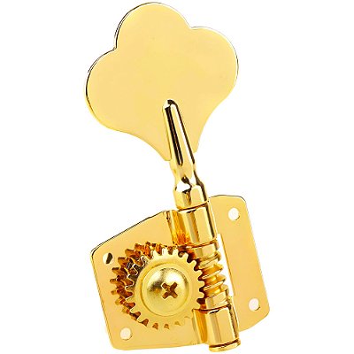 Tarraxa Avulsa Jazz Bass Dourada Para Contra Baixo Lado Esquerdo