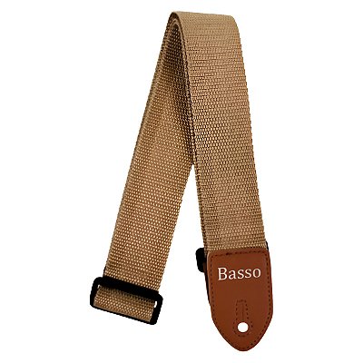 Correia Alça Basso Nylon NY11 Cor Whiskey Para Guitarra e Violão