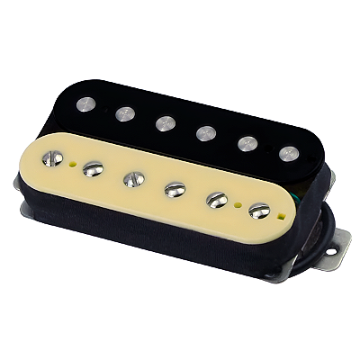 Captador Fleor Humbucker High Gain Alnico 5 Zebra Pos. Ponte