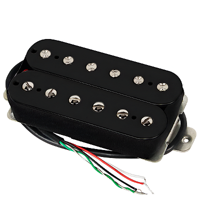 Captador Fleor Humbucker PAF Vintage Alnico 5 Preto Pos. Ponte