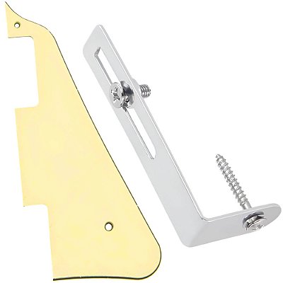 Escudo Sanduíche Creme Para Guitarra Les Paul Com Braçadeira