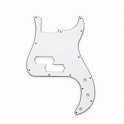 Escudo Branco Baixo Precision Bass 13 Furos 3 Camadas (Sanduiche)