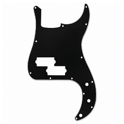 Escudo Preto Baixo Precision Bass 13 Furos 3 Camadas (Sanduiche)
