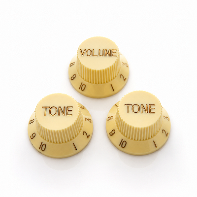 Knobs Para Guitarra Stratocaster Creme Botões Tone Volume