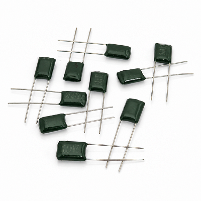 10 Capacitores Poliéster 0.047UF Para Guitarra Baixo Single Coil 2A473J