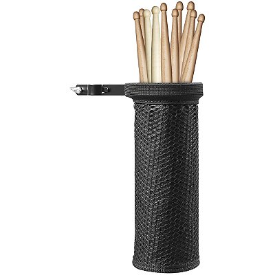 Porta Baquetas Compacto Com Suporte Clamp Para Estante Bateria