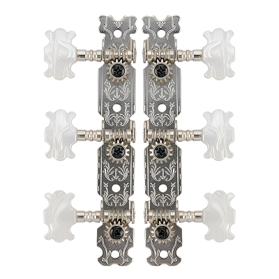 Jogo De Tarraxas Cromada Standard P/ Violao Nylon Pino Grosso