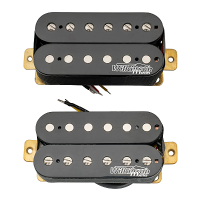 Captador Wilkinson Humbucker High Gain Cerâmico Preto Braço e Ponte