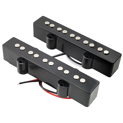 Captador Single Coil Thida Para Baixo Jazz Bass 5 Cordas Cerâmico Braço e Ponte