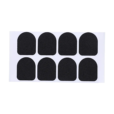 Kit com 08 Protetores Adesivos De Borracha Para Clarinete e Sax Soprano