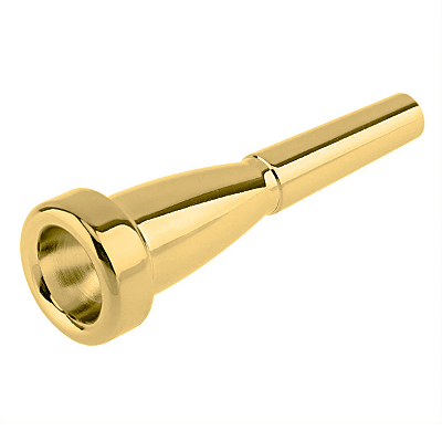 Bocal De Metal Dourado Profissional Para Trompete 3c