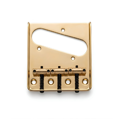 Ponte Thida Para Guitarra Telecaster Com Saddle de Latão Dourada