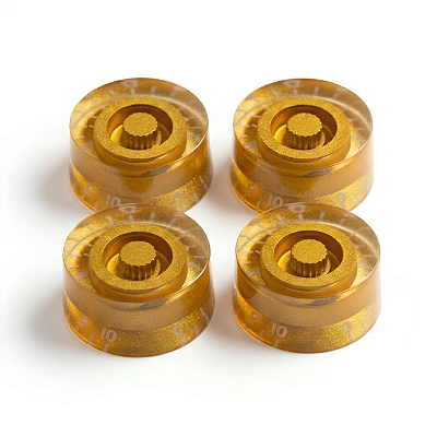 Kit Com 04 Knob Speed Control Para Guitarra Les Paul Dourado