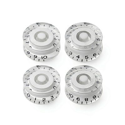 Kit Com 04 Knob Speed Control Para Guitarra Les Paul Transparente