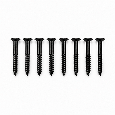 Kit 8 Parafusos Pretos para Moldura de Captador Humbucker