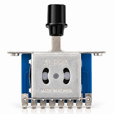 Kit Chave Seletora Alpha 3 Posições com Knob Top Hat para Telecaster