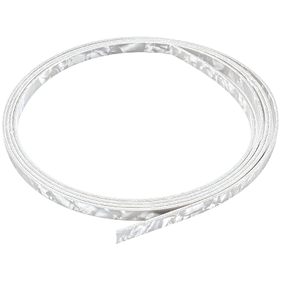 Filetes Binding Frisos Celuloide Branco Perolado 6mm 1,65 Metros Metros Para Instrumentos de Cordas